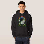 Rainbow Irish Shamrock Beluga Whale St Patrick's D Hoodie (Voorkant volledig)