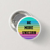 RAINBOW IS MEER UNICORN BUTTON BADGE (Voorkant /achterkant)