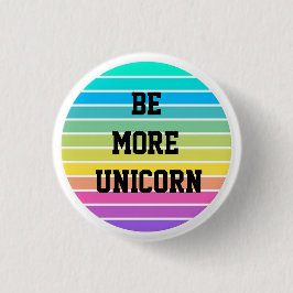 RAINBOW IS MEER UNICORN BUTTON BADGE