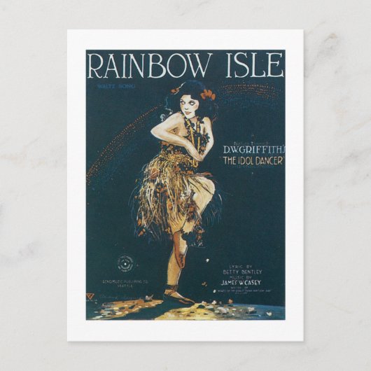 Rainbow Isle Songbook Hoesje Briefkaart (Voorkant)
