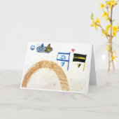 Rainbow Israel Wenskaart Kaart (Gele Bloem)