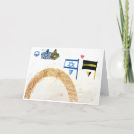Rainbow Israel Wenskaart Kaart