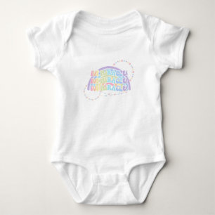 Rainbow IVF MIRACLE Colorful Infertility Awareness Romper