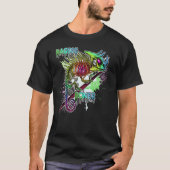 Rainbow Jackson's Chameleon Skeleton Raging T-shirt (Voorkant)