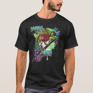 Rainbow Jackson's Chameleon Skeleton Raging T-shirt