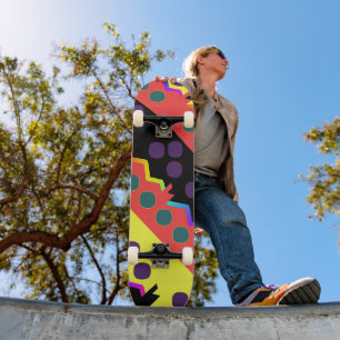 Rainbow Jagged Geo Persoonlijk Skateboard