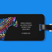 Rainbow Jaguar gepersonaliseerd Bagagelabel