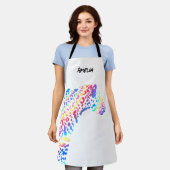 Rainbow Jaguar gepersonaliseerd Schort (Gedragen)