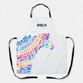 Rainbow Jaguar gepersonaliseerd Schort (Voorkant)