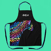 Rainbow Jaguar gepersonaliseerd Schort
