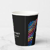 Rainbow Jaguar Gepersonaliseerde Partij Papieren Bekers (Rechts)