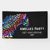 Rainbow Jaguar Gepersonaliseerde Partij Spandoek (Horizontaal)