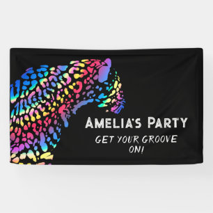 Rainbow Jaguar Gepersonaliseerde Partij Spandoek