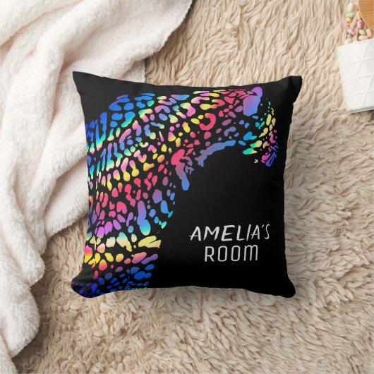 Rainbow Jaguar Kinder Monogram Bedroom Kussen (Deken)