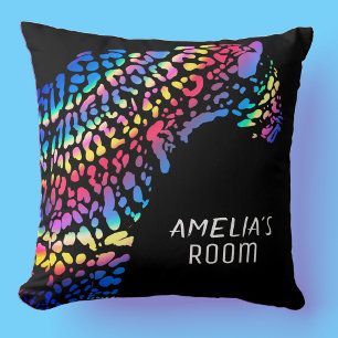 Rainbow Jaguar Kinder Monogram Bedroom Kussen