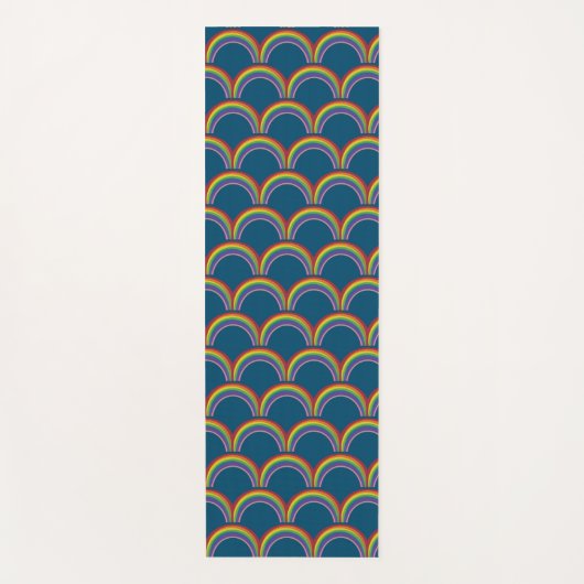 Rainbow Japanse Fan Yogamat (Voorkant)