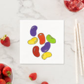 Rainbow Jelly Bean Beans Snoep Pasen Napkins Servetten (Insitu)