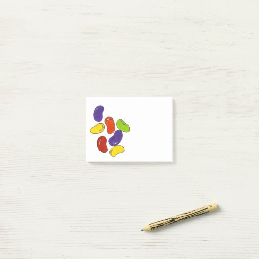 Rainbow Jelly Bean Easter Basket Snoep Post-it® Notes (Op bureau)