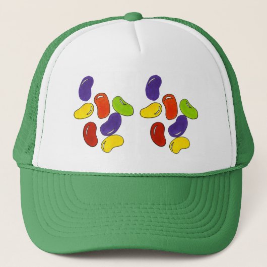 Rainbow Jelly Bean Jellybean Paasmandje Trucker Pet (Voorkant)