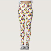 Rainbow Jelly Bean Jellybean PaasSnoep Leggings (Voorkant)