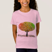 Rainbow Jelly Bean Sweet Trees T-shirt (Voorkant)