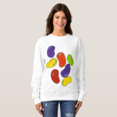 Rainbow Jelly Beans Easter Snoep Foodie Trui (Voorkant volledig)