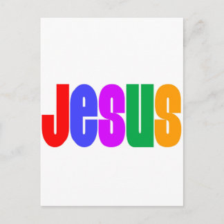 Rainbow Jesus Briefkaart