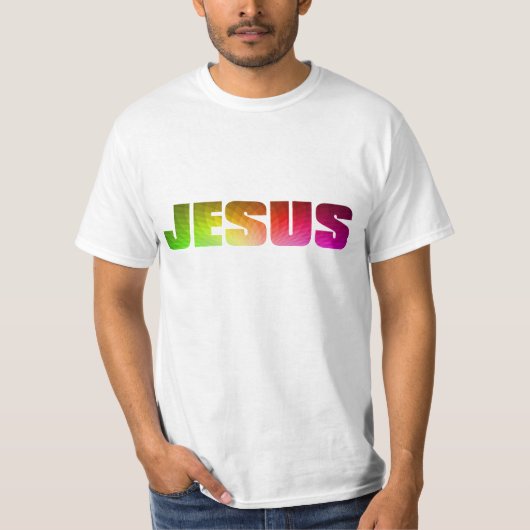 Rainbow Jesus T-shirt (Voorkant)