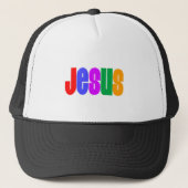Rainbow Jesus Trucker Pet (Voorkant)