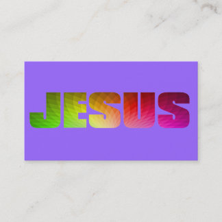 Rainbow Jesus Visitekaartje