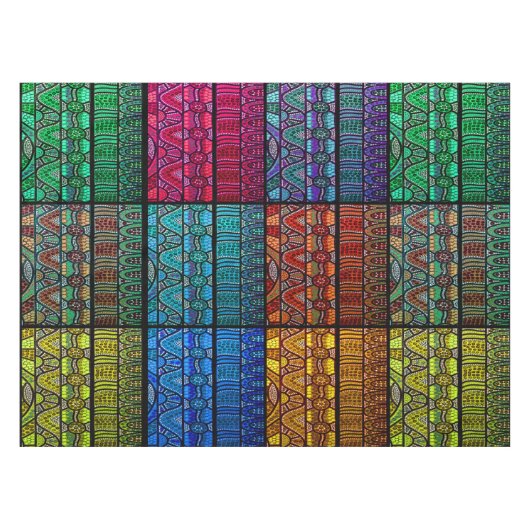 Rainbow Journey Aboriginal Art Tafelkleed (Voorkant (Horizontaal))