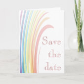 Rainbow Joy Save the Date Kaart (Voorkant)