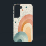 Rainbow Joy telefoonhoesje Samsung Galaxy Hoesje<br><div class="desc">Een speelse abstracte regenboog met zachte rondingen en warme tinten straalt optimisme en vreugdevolle energie uit.</div>