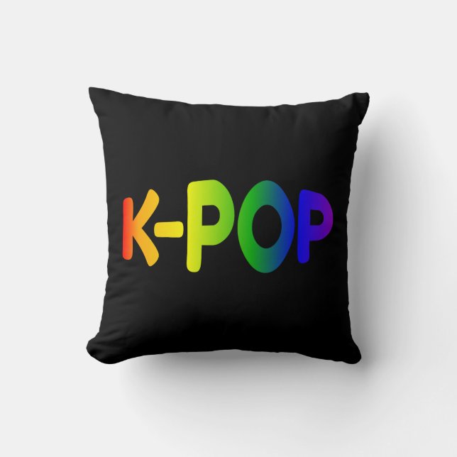 Rainbow K-Pop Pillow Kussen (Voorkant)