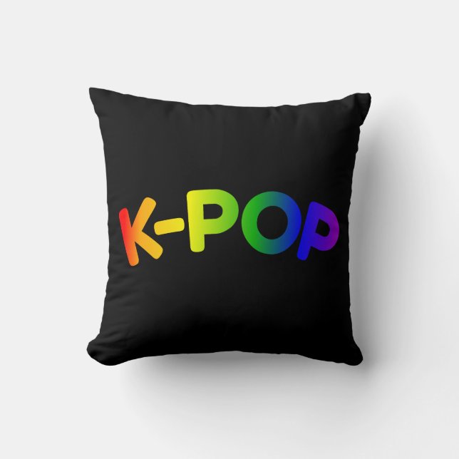 Rainbow K-Pop Pillow Kussen (Voorkant)