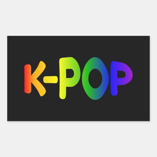 Rainbow K-Pop Sticker (Voorkant)