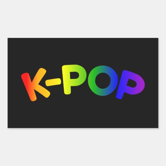 Rainbow K-Pop Sticker (Voorkant)