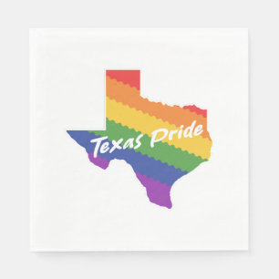 Rainbow Kaart van Texas Design voor trotse LGBT+ T Servet