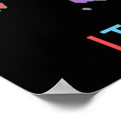 Rainbow-kaart voor de Koel- en kleurrijke pasteien Poster (Hoek)