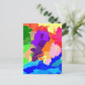Rainbow Kaleidoscope Butterflies Briefkaart (Staand voorkant)