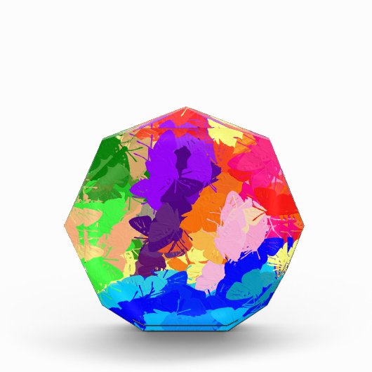 Rainbow Kaleidoscope Butterflies Fotoblokken (Voorkant)