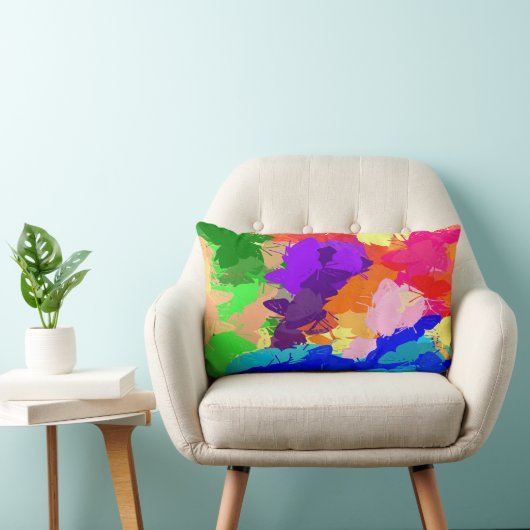 Rainbow Kaleidoscope Butterflies Kussen (Stoel)