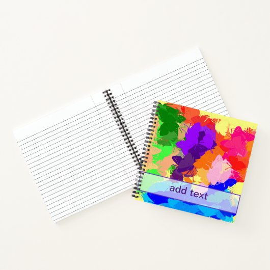 Rainbow Kaleidoscope Butterflies Notitieboek (Binnen)