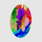 Rainbow Kaleidoscope Butterflies Ornament (voorkant)
