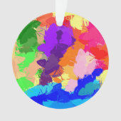 Rainbow Kaleidoscope Butterflies Ornament (voorkant)