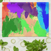 Rainbow Kaleidoscope Butterflies Theedoek (Gevouwen)