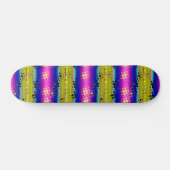Rainbow Kaleidoscope Dotted Bursts Pattern Persoonlijk Skateboard (Horizontaal)