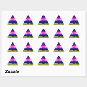 Rainbow Kaleidoscope Dotted Bursts Pattern Sticker (Vel)