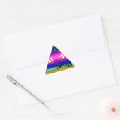 Rainbow Kaleidoscope Dotted Bursts Pattern Sticker (Envelop)