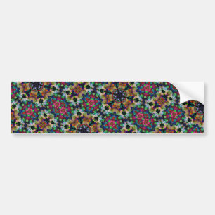 Rainbow Kaleidoscope driehoek Psychedelic Snap Bumpersticker